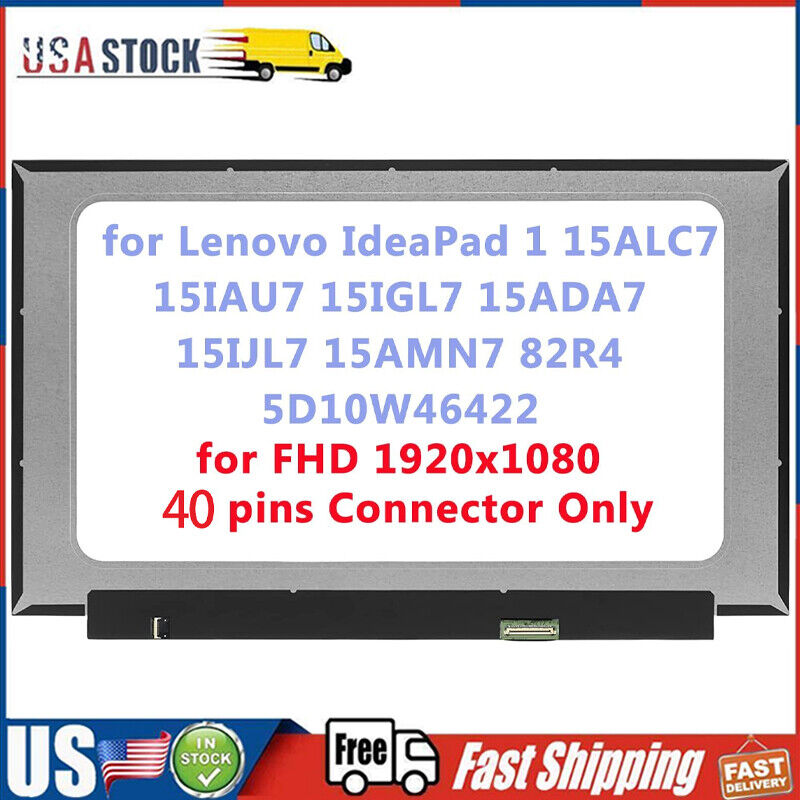 for Lenovo IdeaPad 1 15ALC7 15AMN7 82R4 5D10W46422 LCD Touch Screen Display FHD