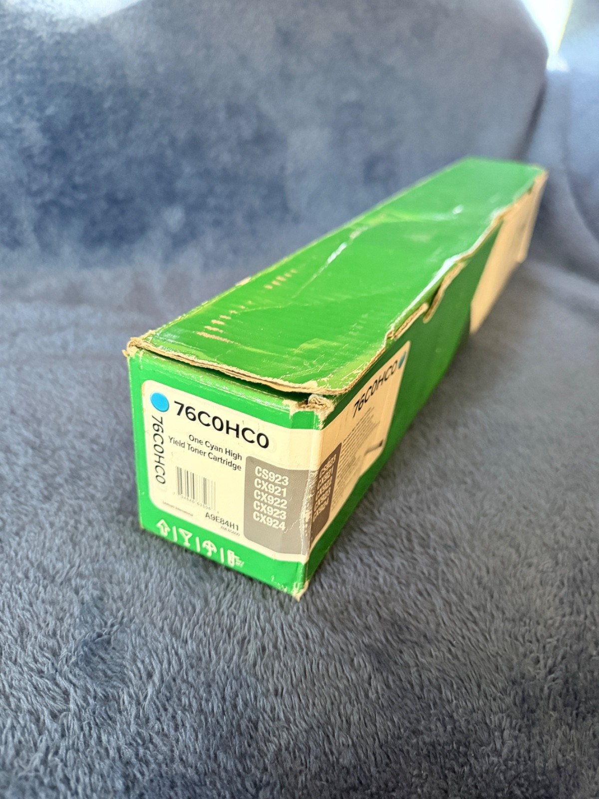 Genuine Lexmark 76C0HC0 CS923 CX921 CX922 C923 CX924 HY Cyan TonerCartridge