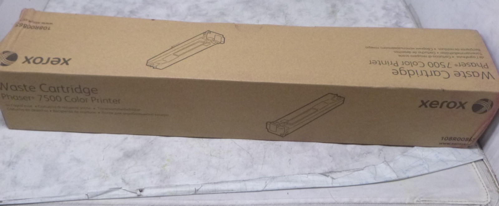 XEROX PHASER 7500 Color Printer Waste Cartridge 108R00865 new