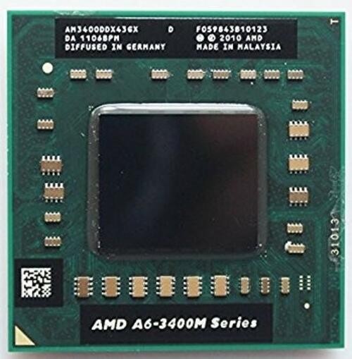 AMD A6-Series A6-3400M Laptop CPU Processor- AM3400DDX43GX