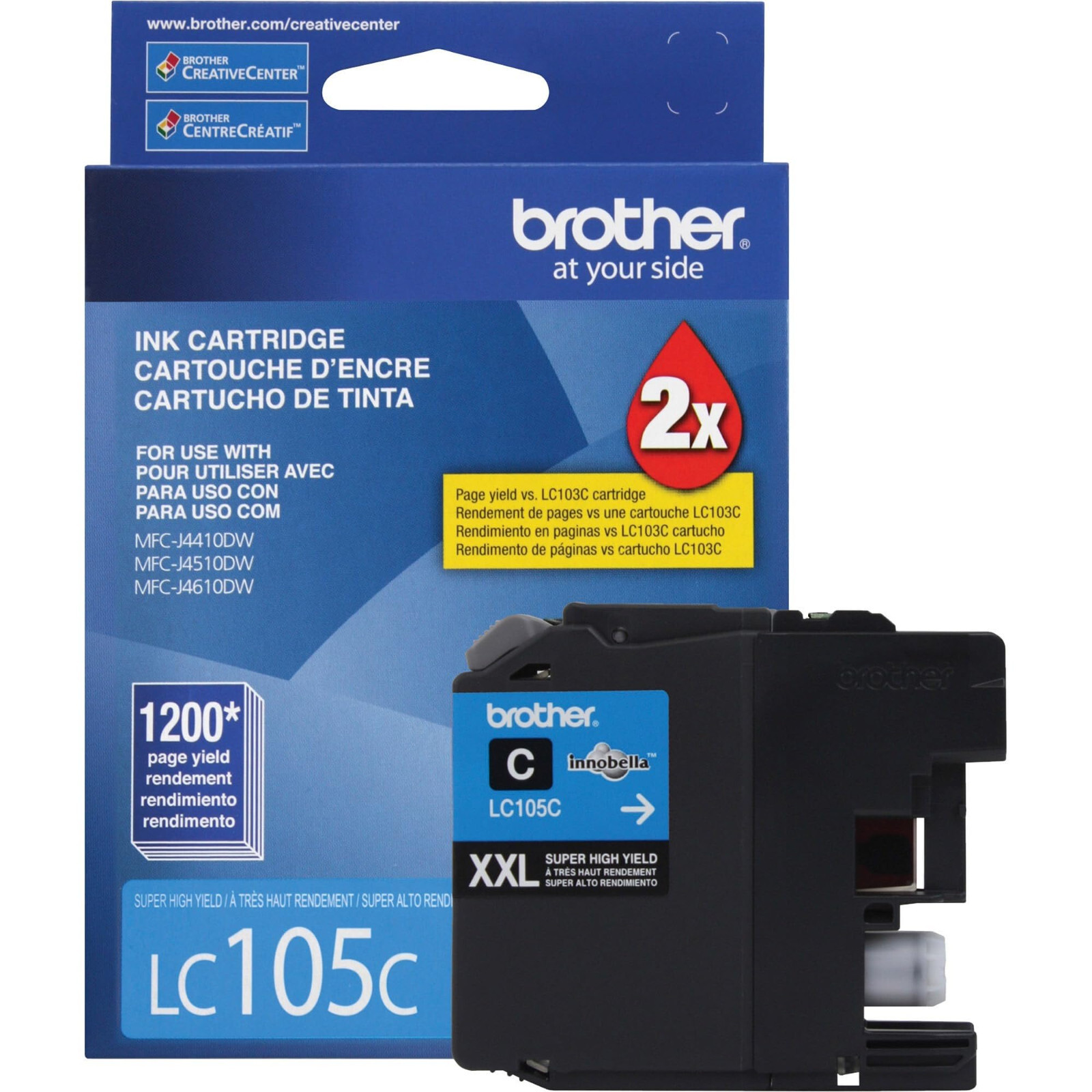 GENUINE Brother LC-105 Cyan Ink for MFC-4310DW MFC-J4410DW MFC-J4510DW
