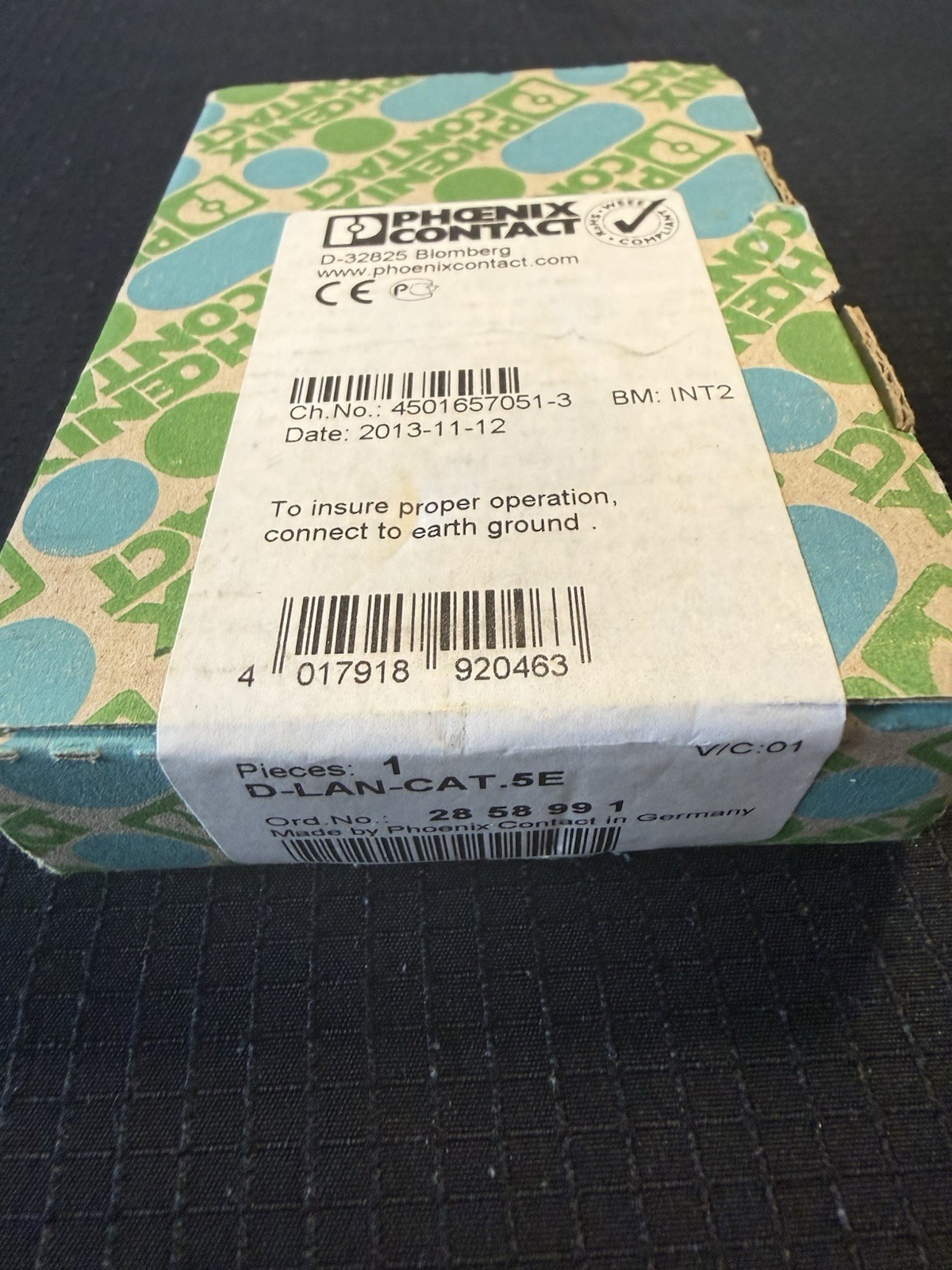🔥NEW NEW Phoenix Contact D-LAN-CAT.5E 2858991 RJ45 Ethernet Surge Protector 🔥.