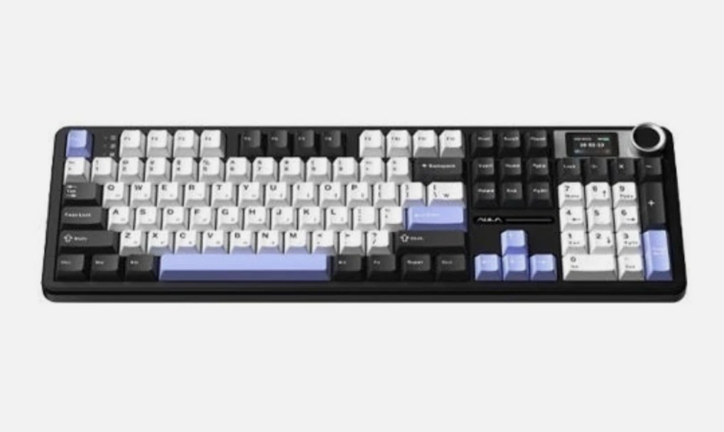AULA F108 Pro Mechanical Keyboard KTT Silent Bada Switch RGB Aurora Black