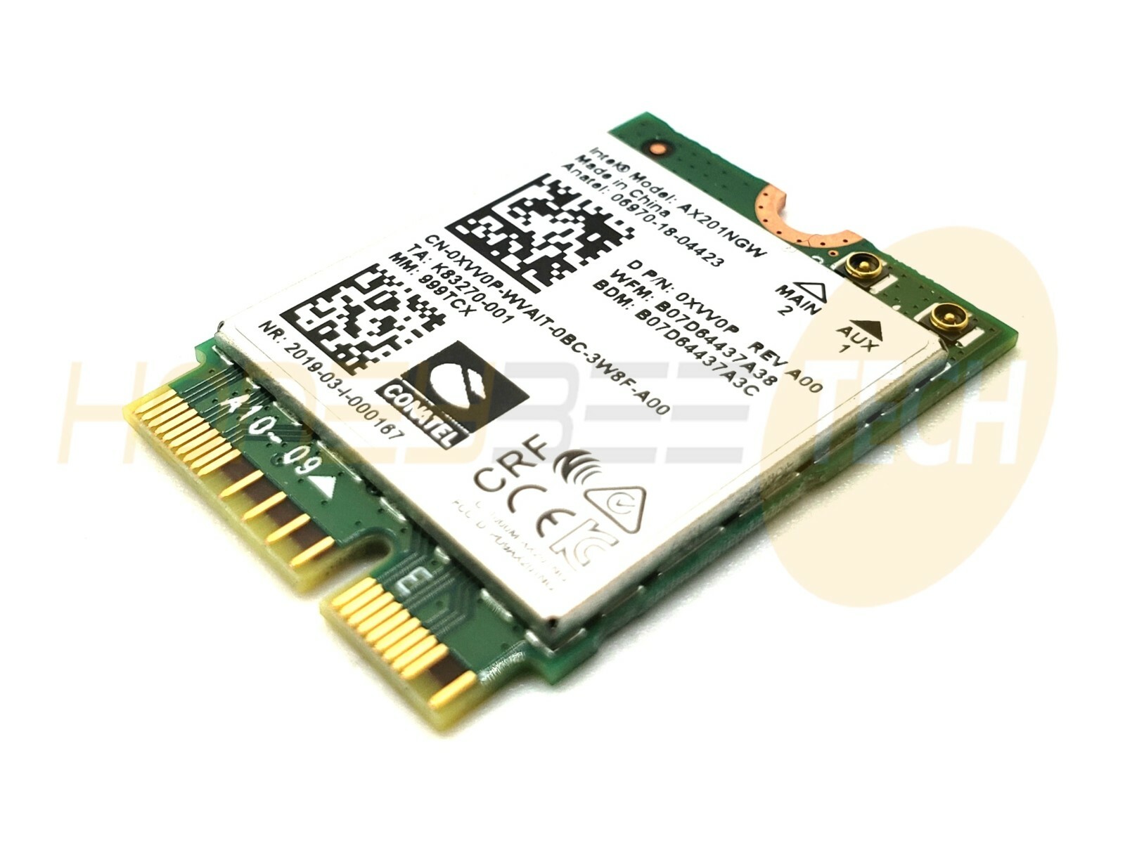 GENUINE DELL WIRELESS WIFI BLUETOOTH DUAL BAND CARD AX201NGW XVV0P TESTED