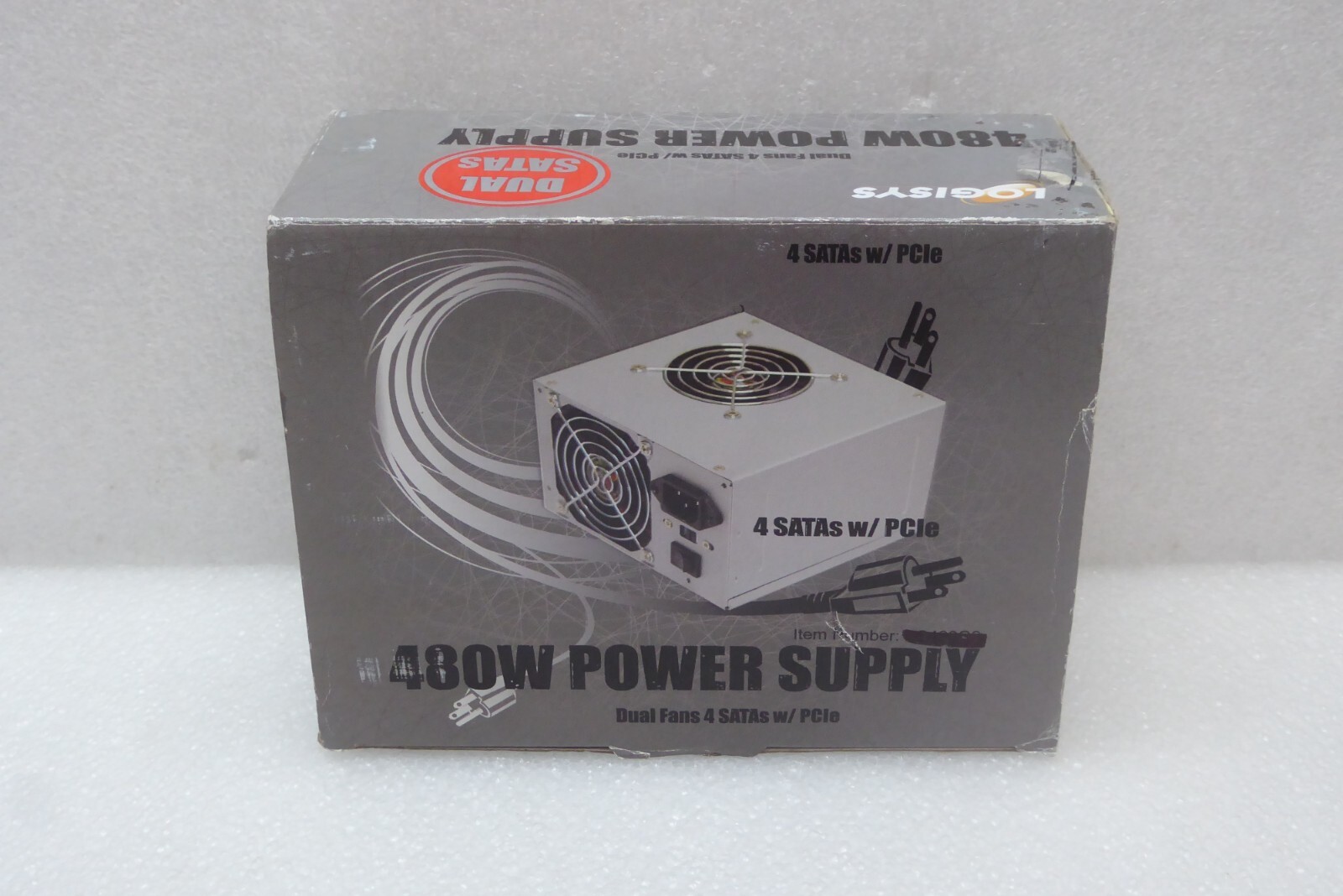 New Logisys 480W PS480D2 Power Supply