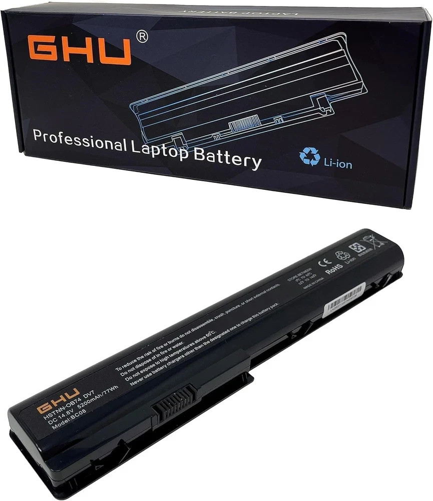 New Battery 77 WH Replacement 480385-001 486766-001 GA08 HSTNN-OB75 464058-25...
