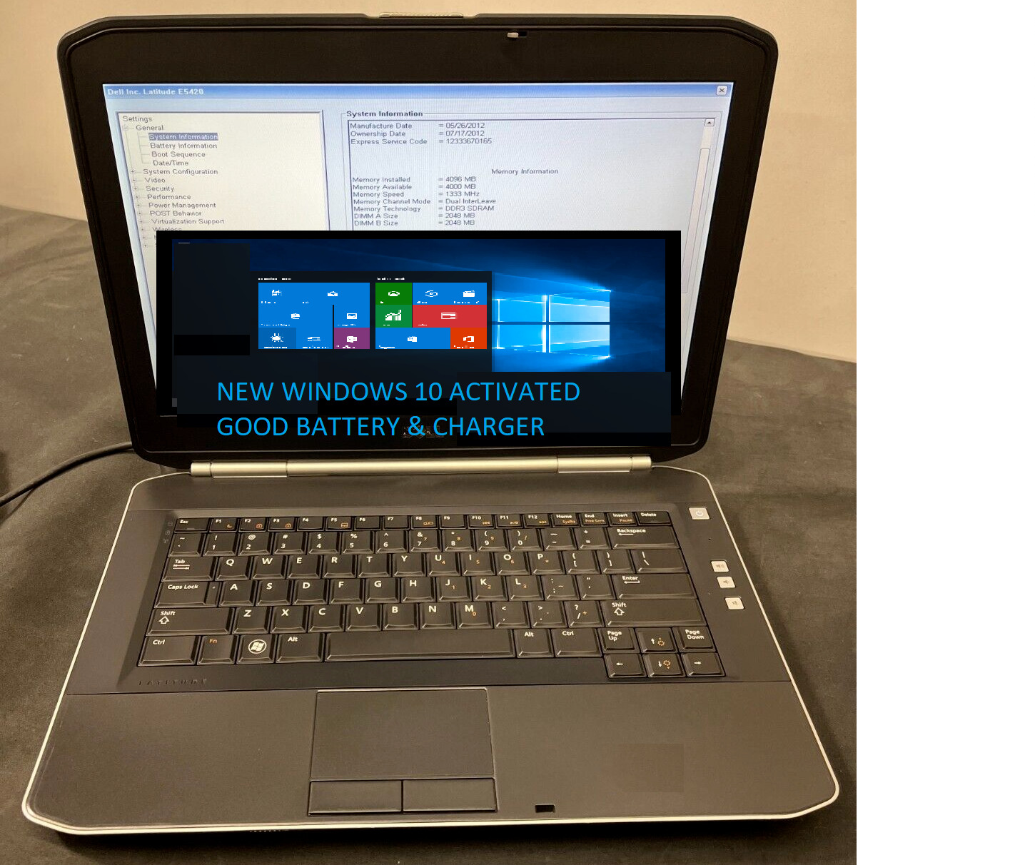 Dell Latitude Laptop Intel  2.3GHz Windows 10 ACTIVATED AND READY TO SHIP FAST
