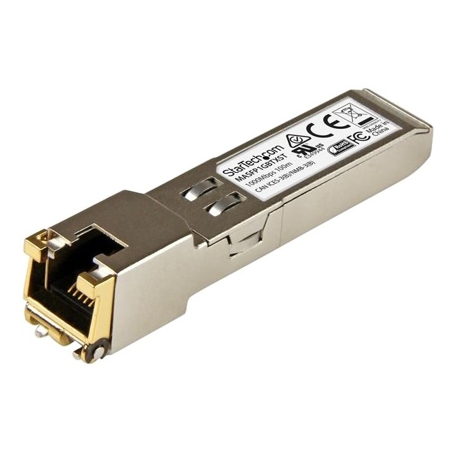 StarTech MASFP1GBTXST Gigabit RJ45 Copper SFP Module 100m