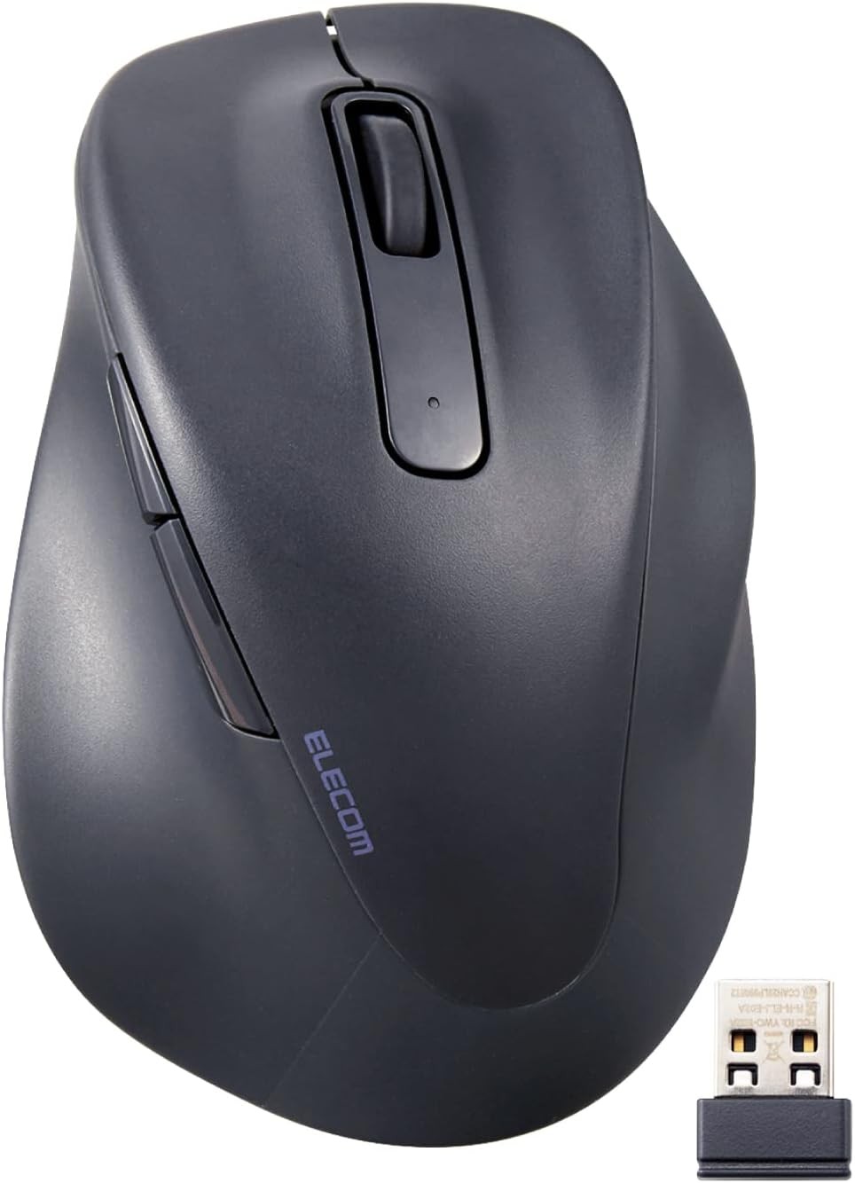ELECOM EX-G 2.4GHz Silent Wireless Mouse, M, Black, M-XGM30DBSKBK