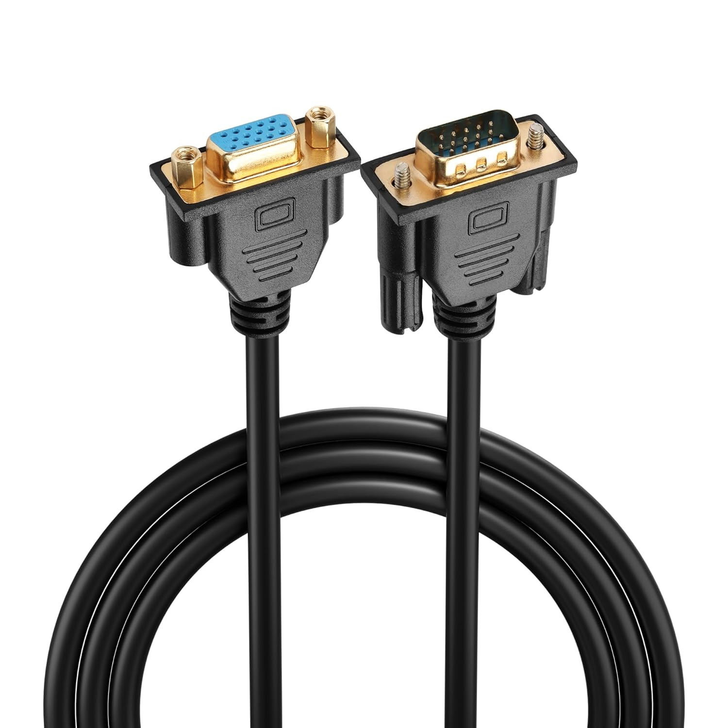VGA Extension Cable,15 Pin 1080P Full HD VGA Male to Female Monitor Video Cable