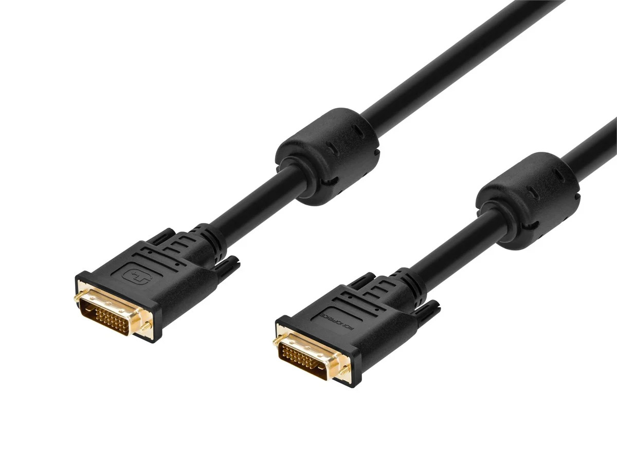 Monoprice 50ft 24AWG CL2 Dual Link DVI-D Cable - Black