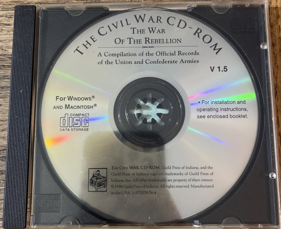 Civil War Of The Rebellion PC CD Rom Software