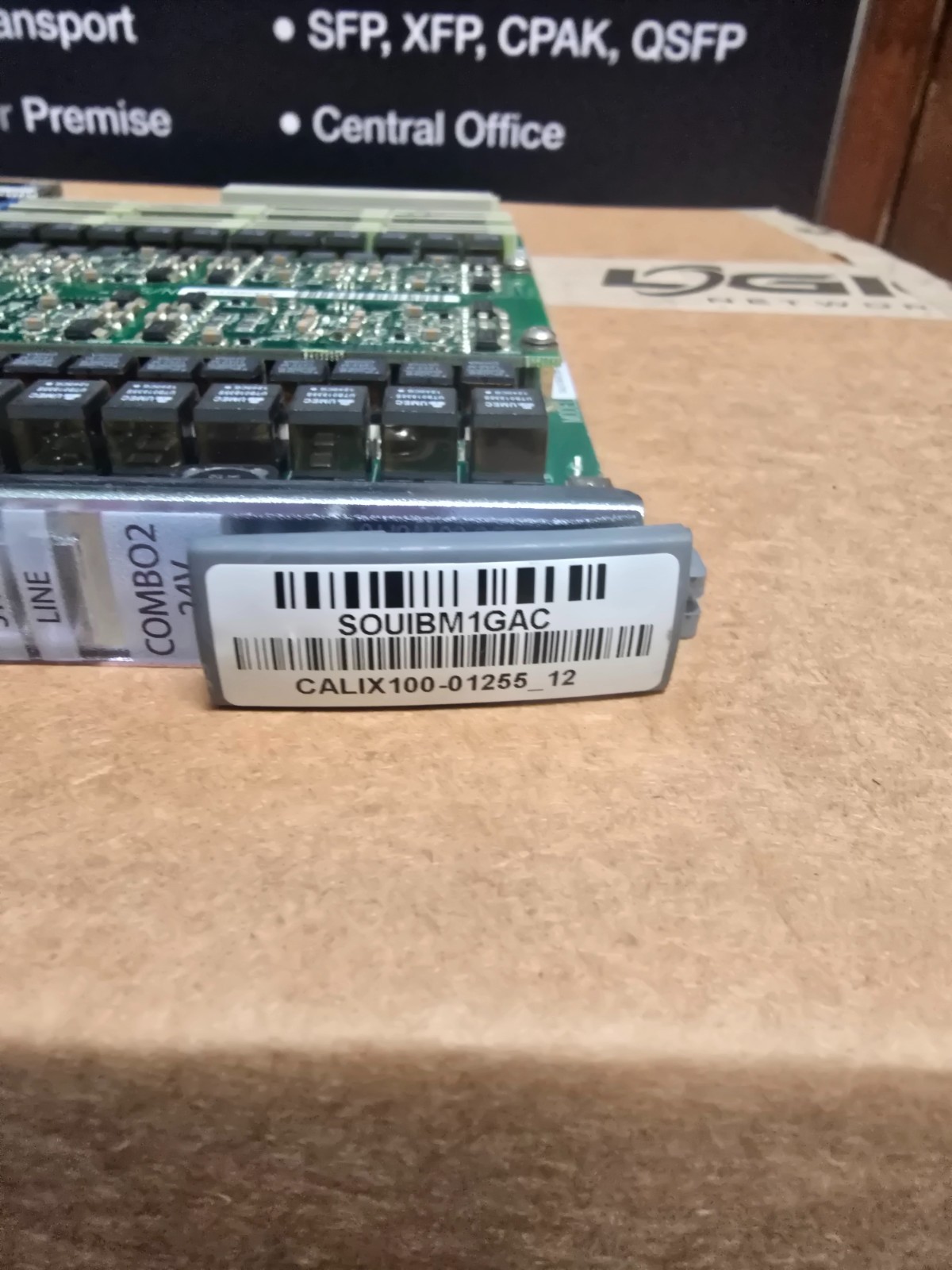 CALIX C7 100-01255 COMBO2-24V 24-Port VDSL2 and POTS Line Card