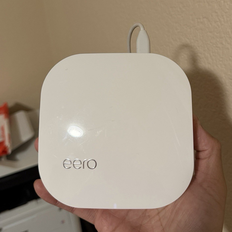 eero Pro B010001 Dual-Band Wireless Router 1750 Mbps White w/ Adapter Cable