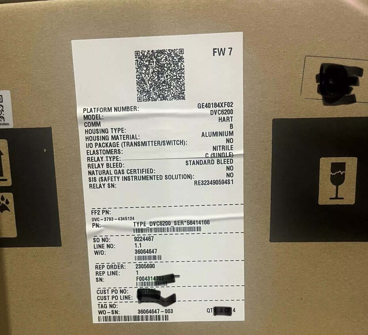 DVC6200 NEW FISHER Emerson DVC6200 Valve Positioner Single-acting No Feedback