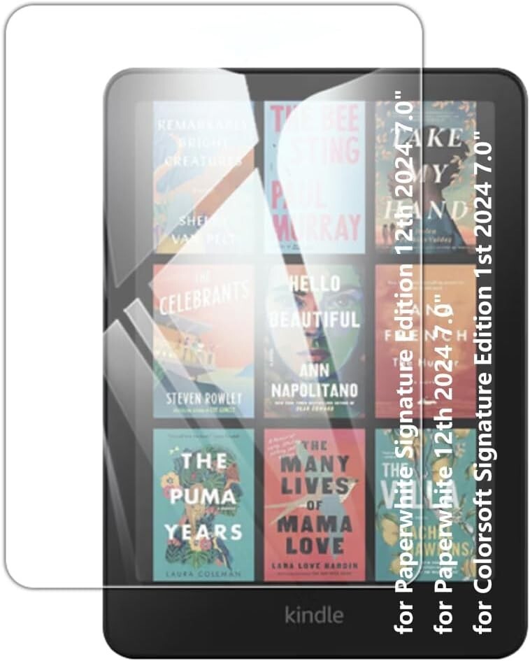 Glass Screen Protector for Amazon Kindle Colorsoft Signature& Paperwhite 7" 2024