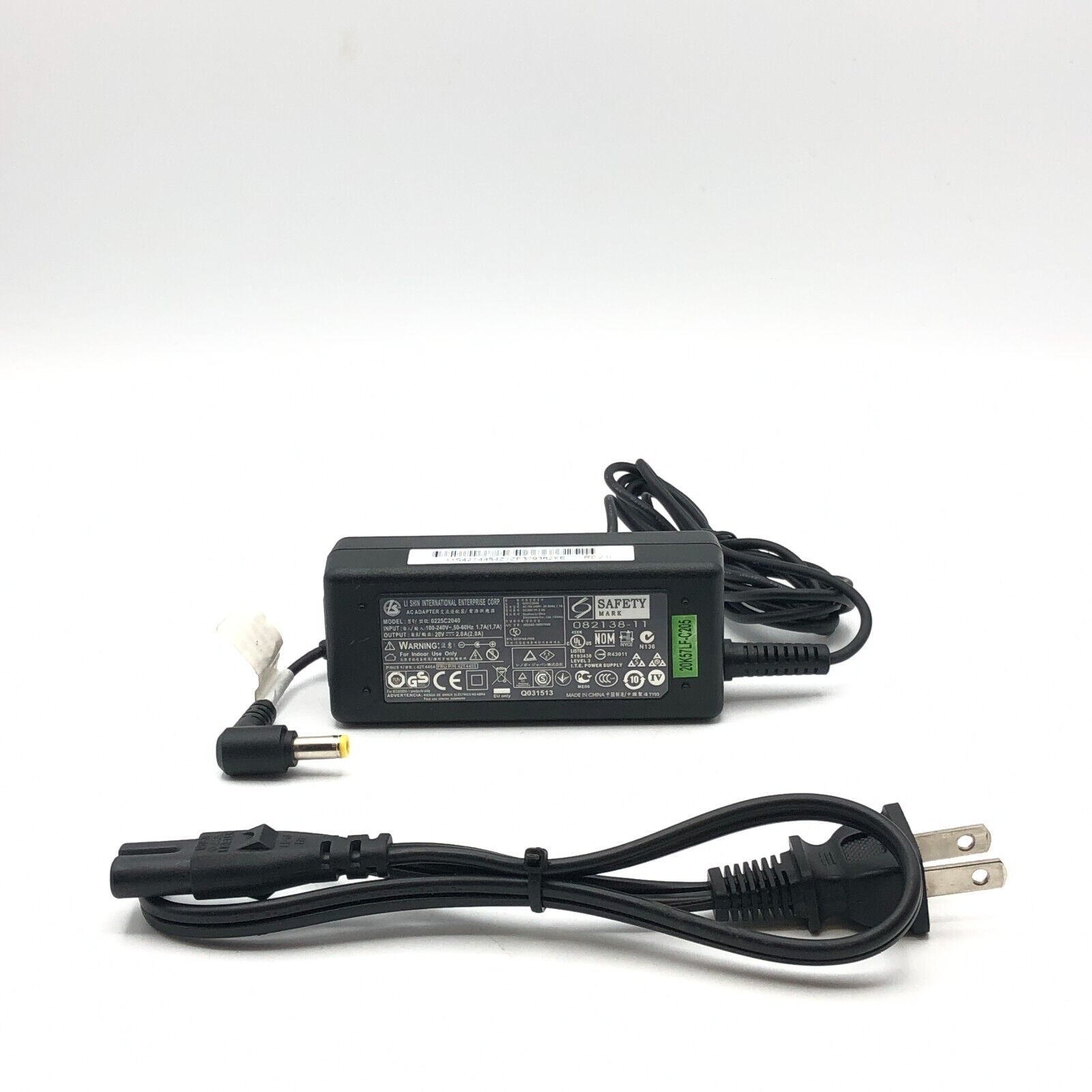 Genuine 20V Li Shin AC Adapter for VisionTek VT4000 Universal Dockstation w.Cord