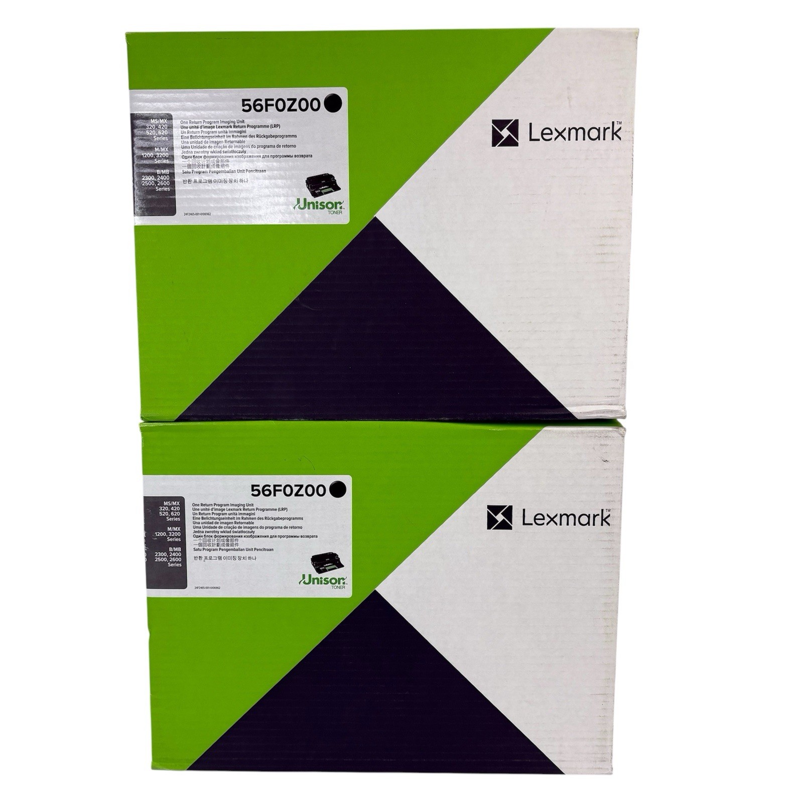 LEXMARK 56F0Z00 60,000 Page Yield Imaging Unit Black LOT OF 2 NEW SEE PHOTOS
