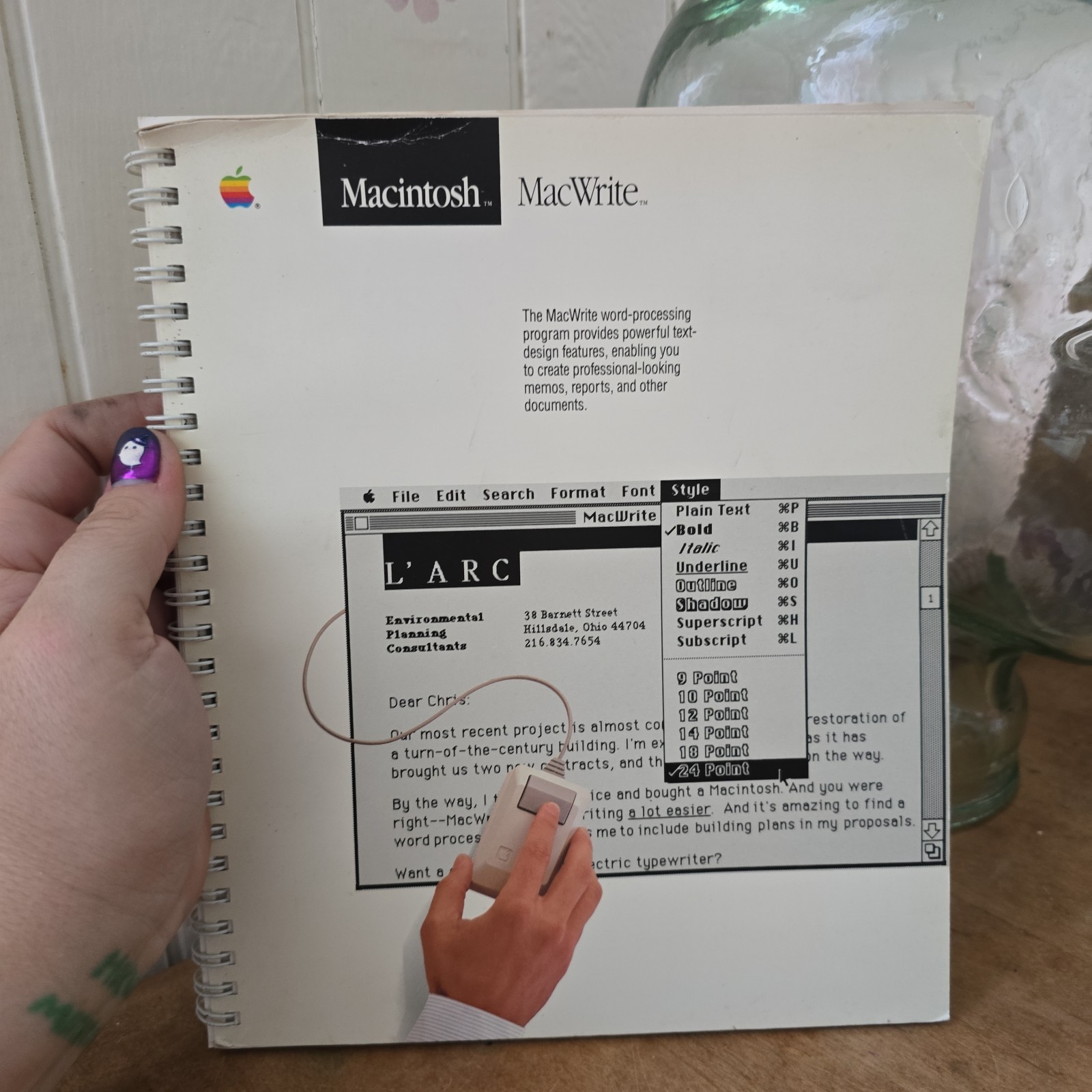 1986 Apple Macintosh MacTerminal User Guide Manual