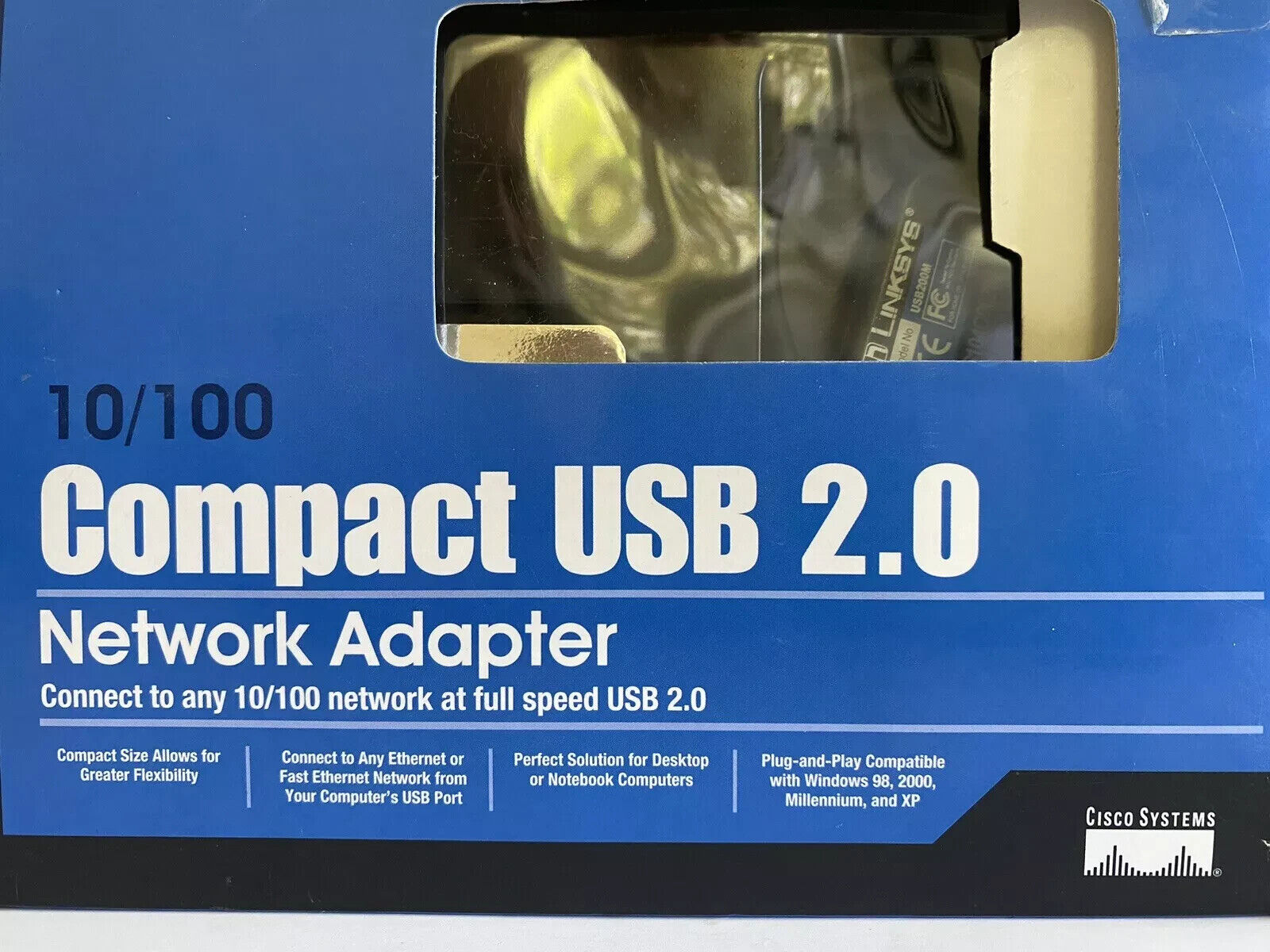 LINKSYS 10/100 COMPACT USB 2.0 NETWORK ADAPTER USB200M NEW IN BOX