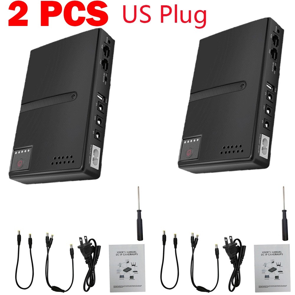 1018L Uninterruptible Power Supply DC Backup UPS Power Router Power Adapter 2pcs