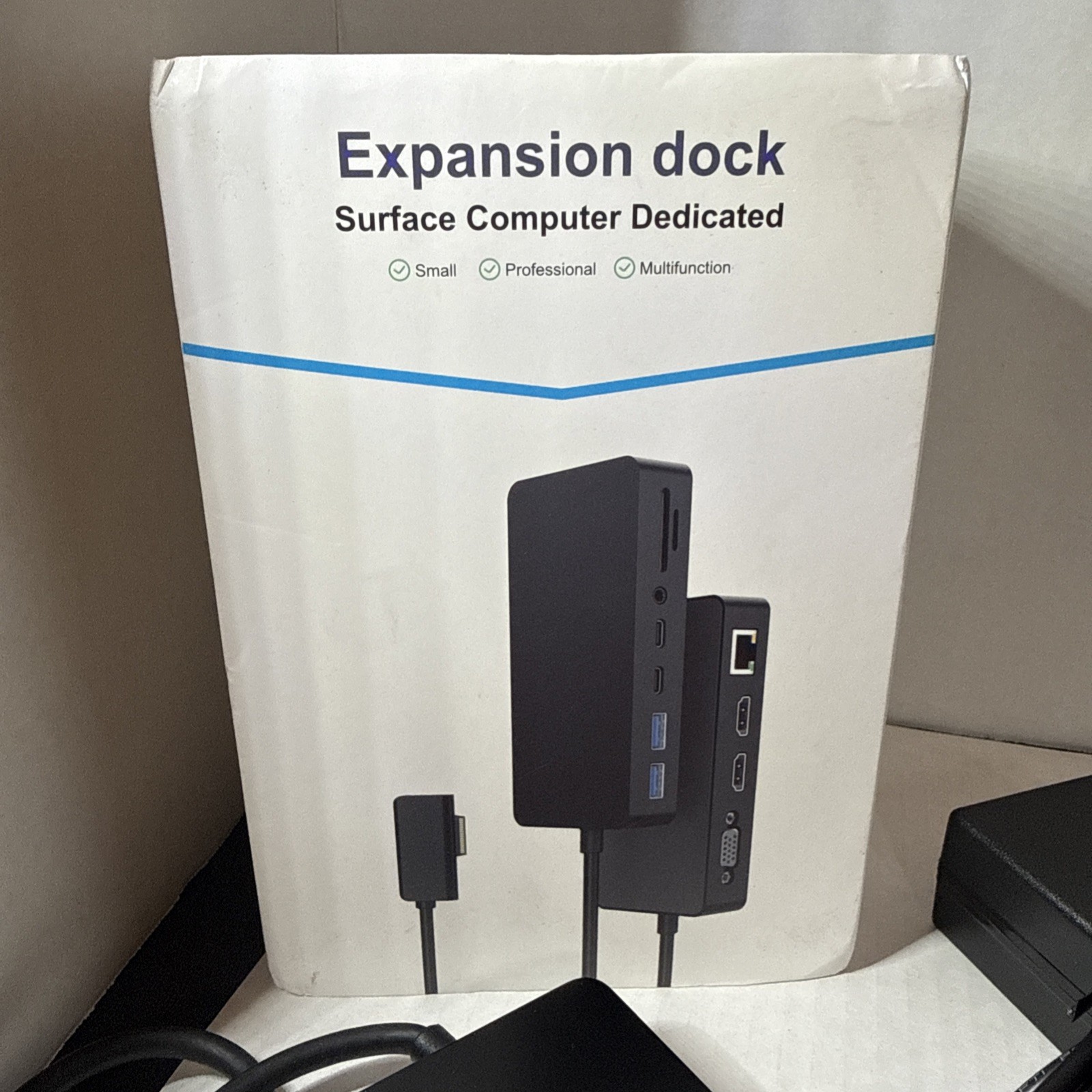 Surface Expansion Dock Triple Display 12-in-1 Dual 4K HDMI+VGA For Surf Pro