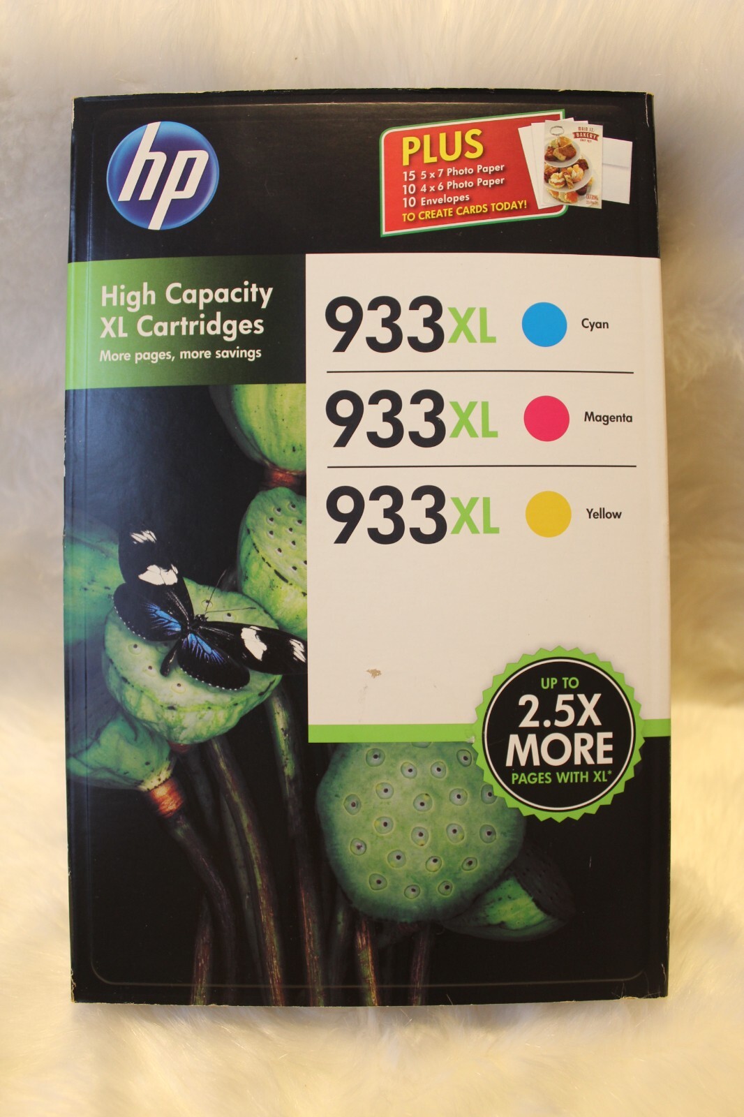 HP Genuine 933XL Color Ink 3 Pack Original OEM EXP  JUN 2016 Cyan Yellow Magenta