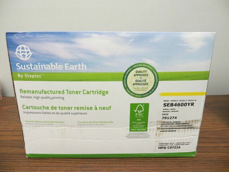 Sustainable Earth SEB4600YR Compatible to Hp C9722A Yellow, New
