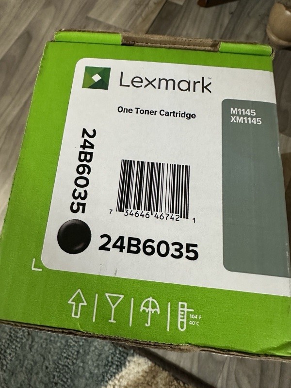 Genuine Lexmark 24B6035 Black Extra High-Yield Toner - Factory Sealed