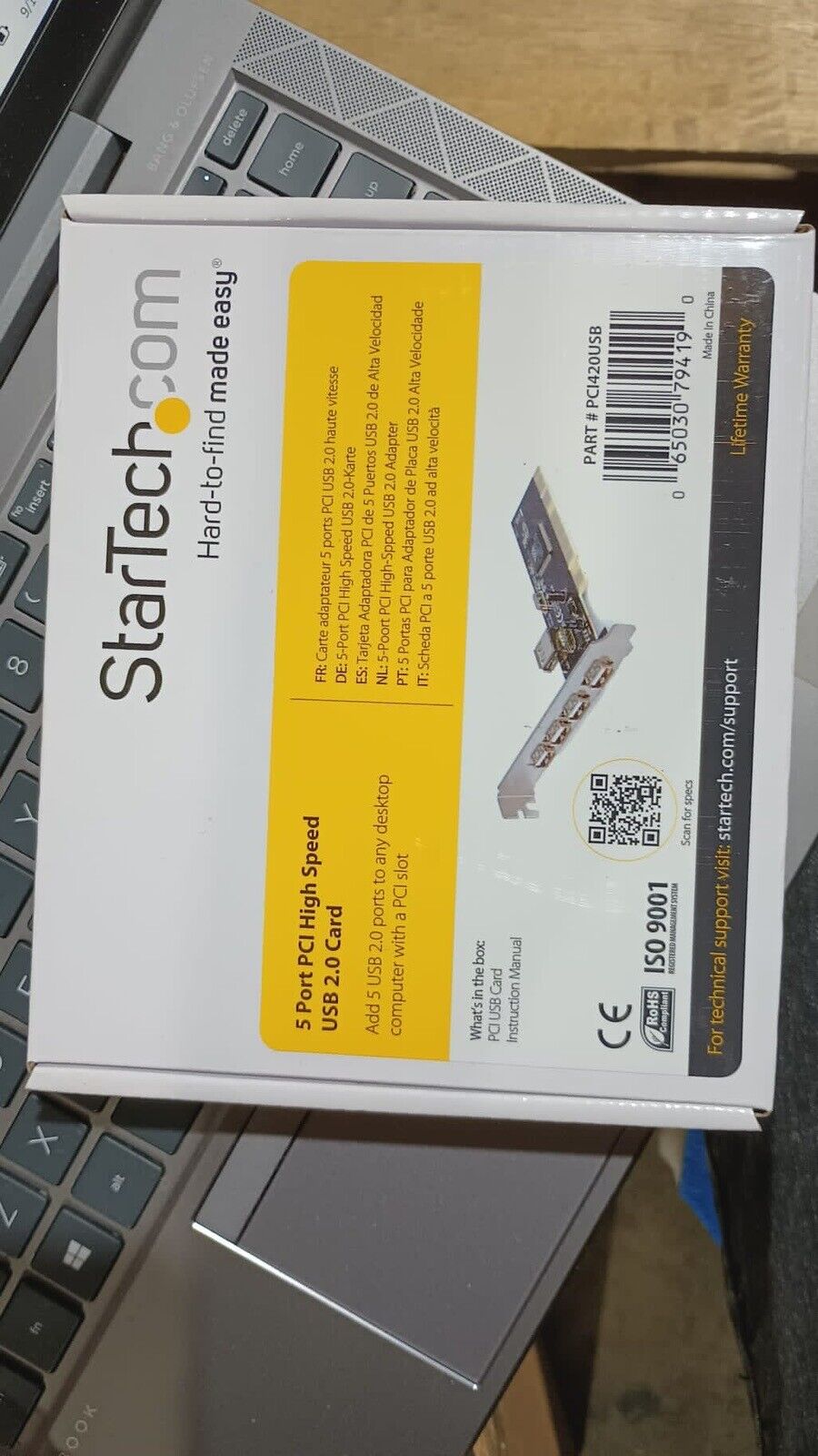PCI420USB StarTech 5-Port High Speed USB 2.0 PCI Plug-in Adapter Card