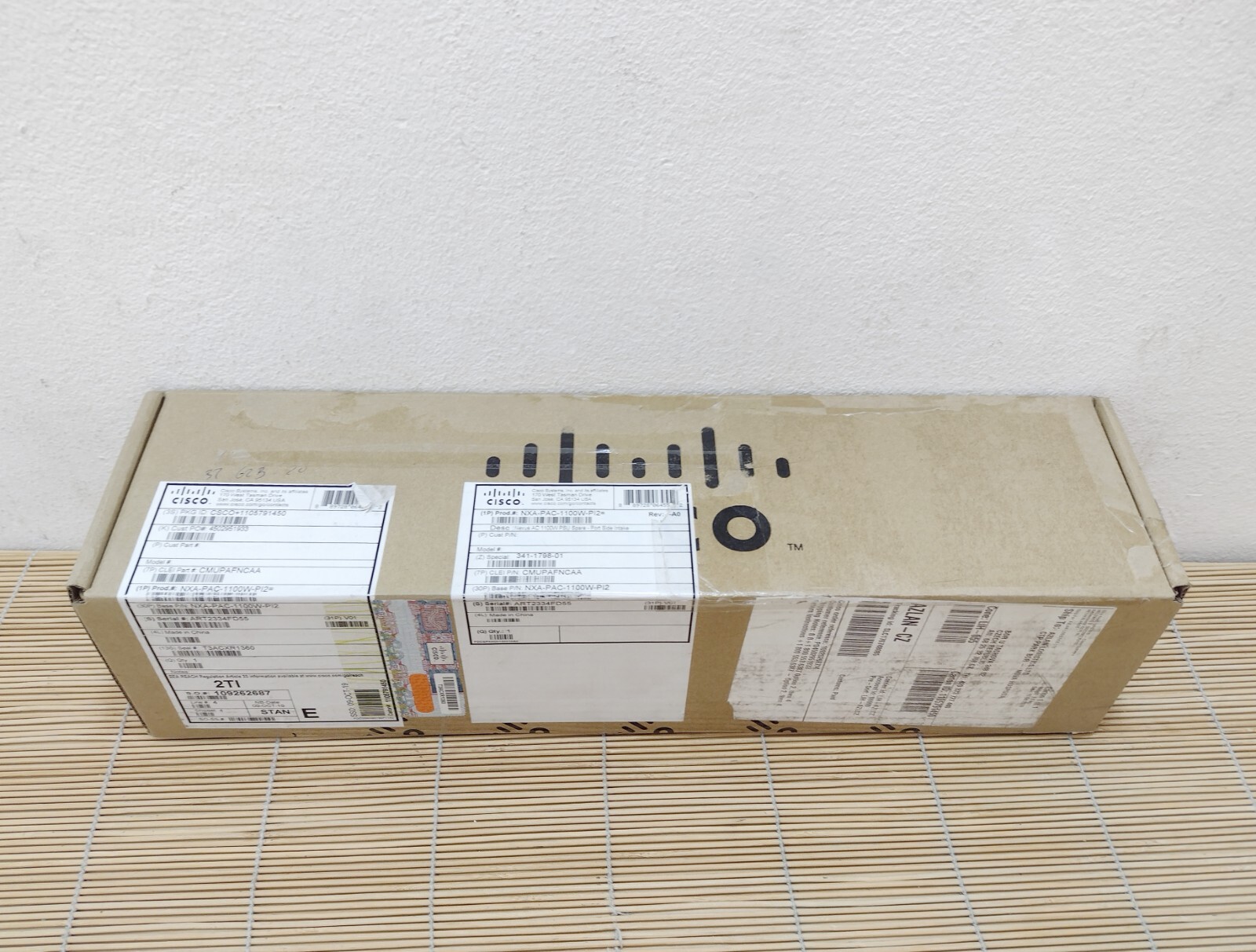 New Cisco NXA-PAC-1100W-PI2 Nexus AC 1100W PSU Port Side New Sealed