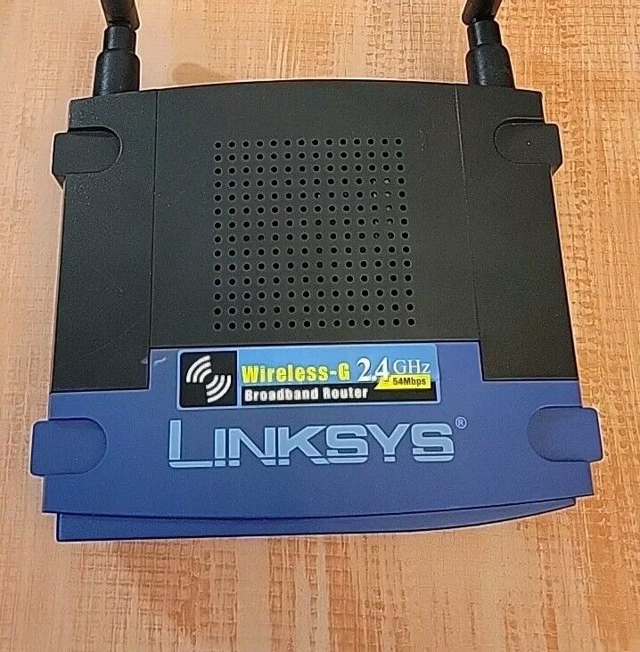 Linksys~ WRT54GL Wi-Fi Wireless-G 2.4 Ghz Broadband Router ~ No Power Pack --
