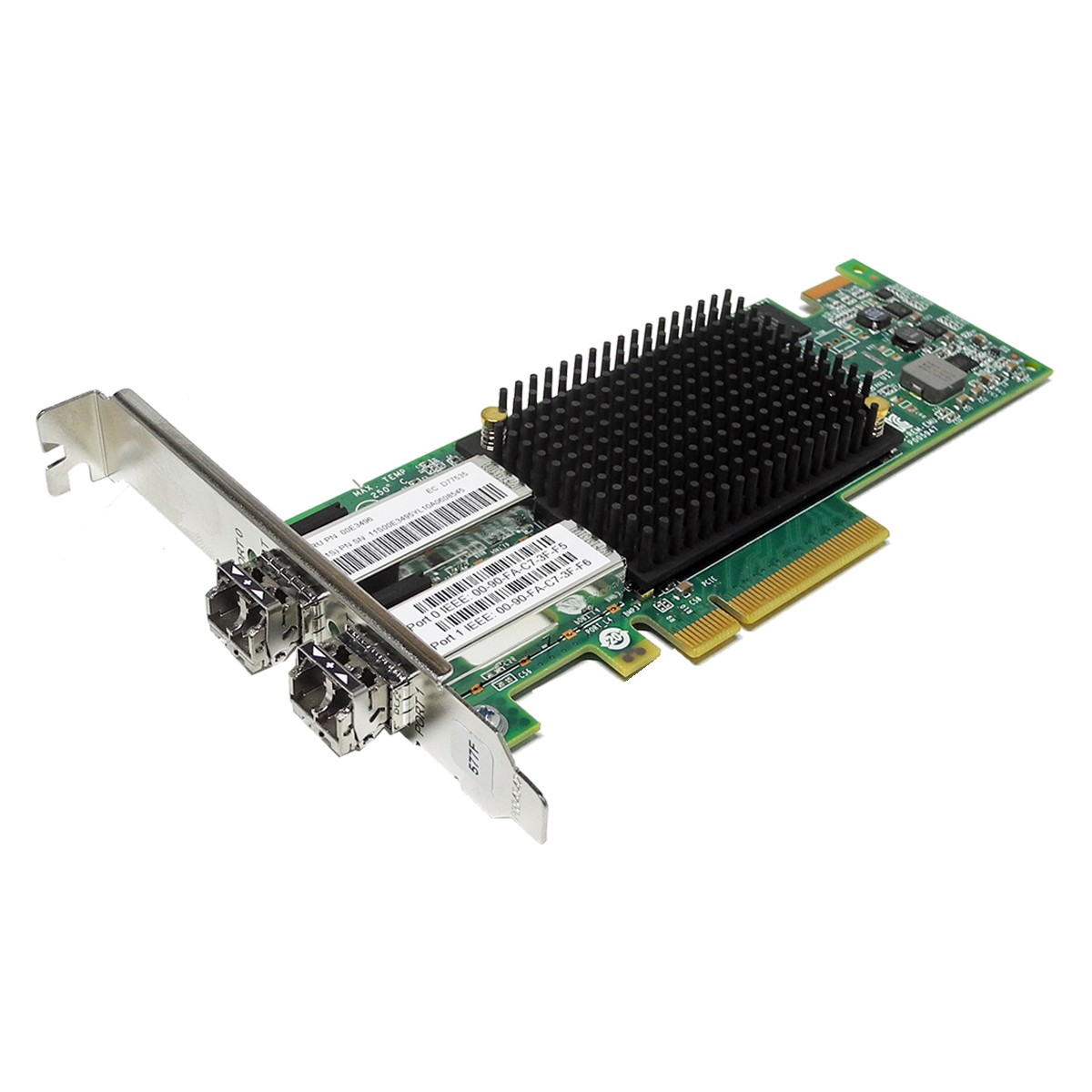IBM 577F LPE16002 Dual Port 16Gb/s PCIe x8 FC Host Bus Adapter 00E3496 FP 