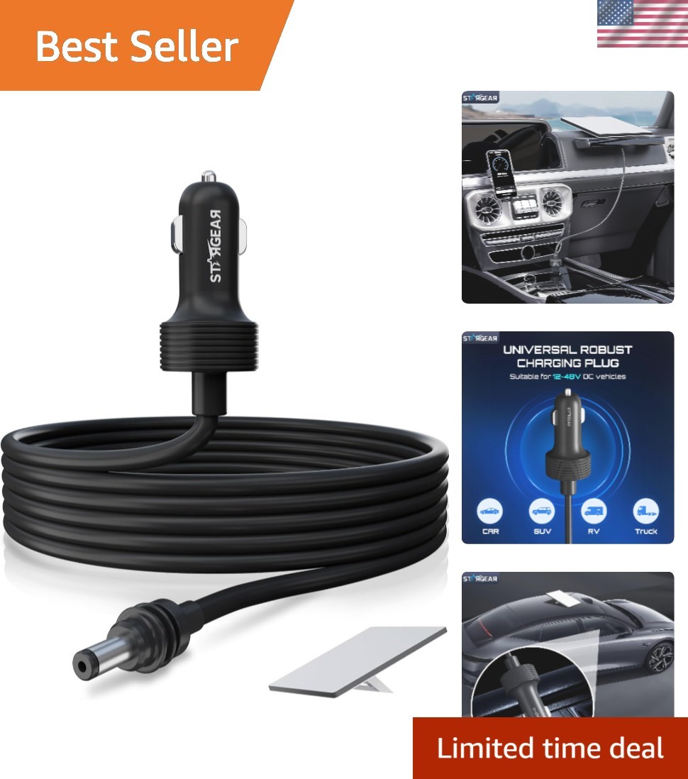 Portable 12V-48V Starlink Mini Charger Cable 3M - Reliable Power Solution
