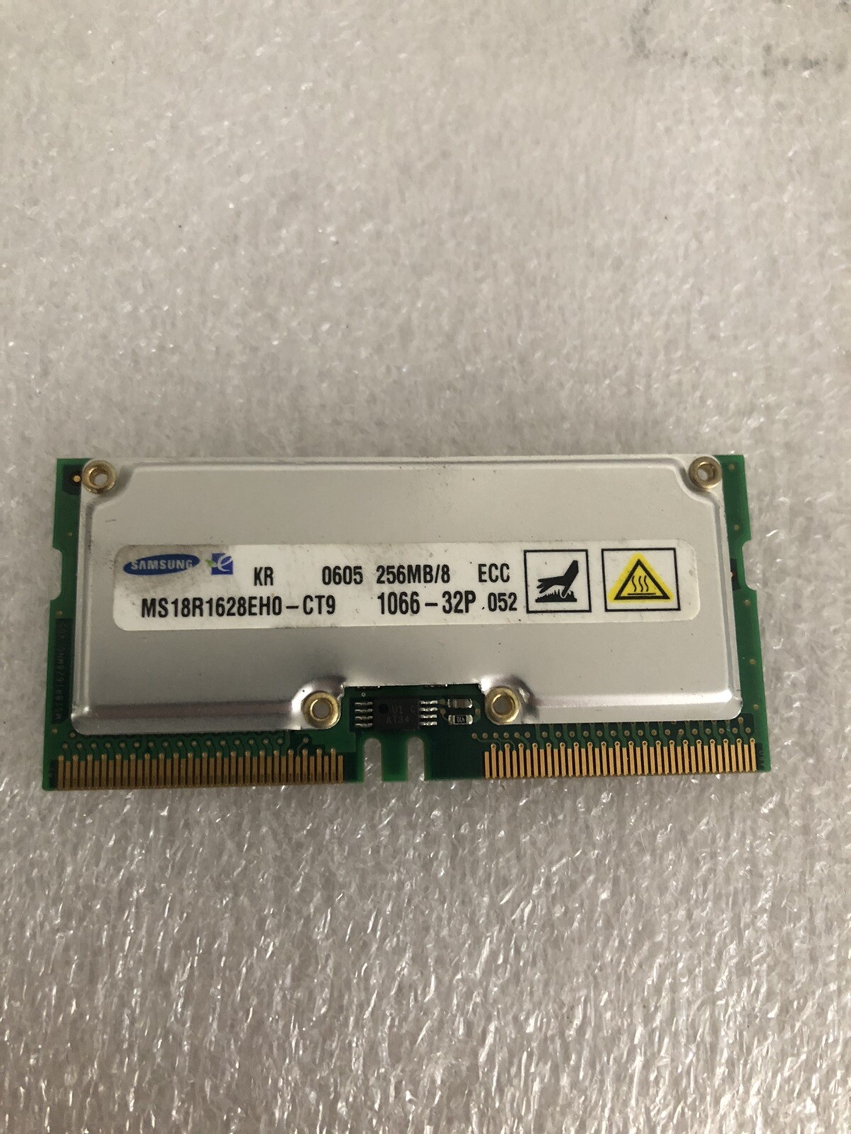 SAMSUNG MS18R1628EH0-CT9 160-pin Rambus 256MB 256/8 ECC 1066-32P SoDimm