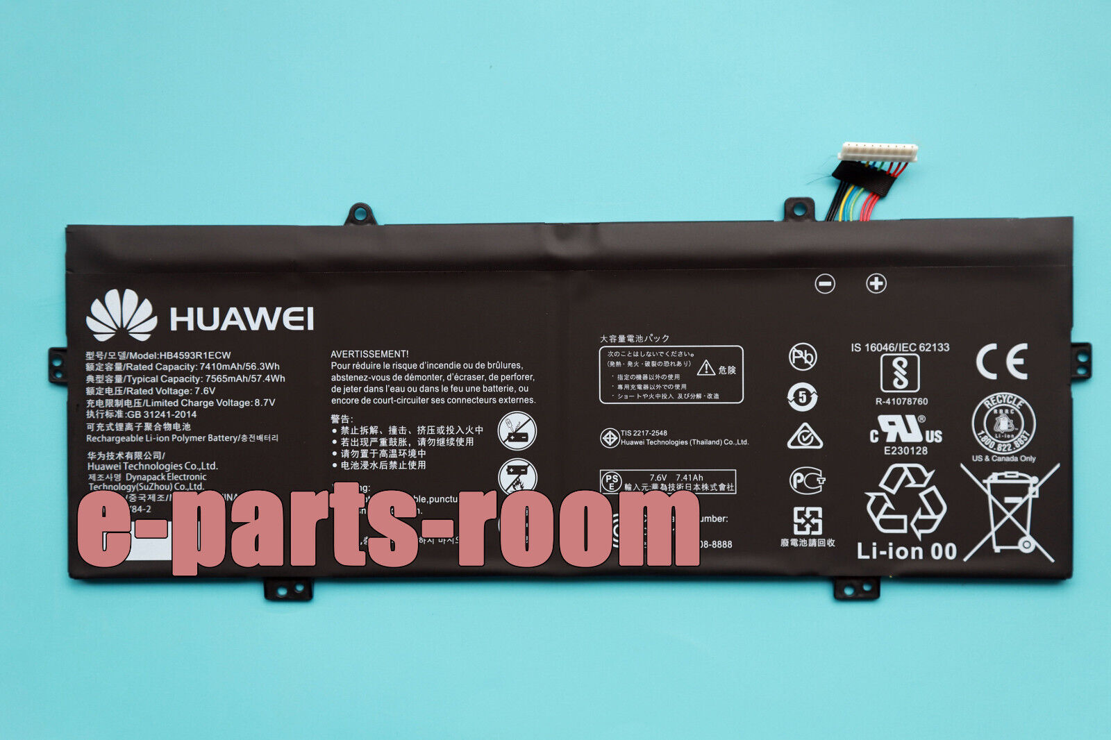 HB4593R1ECW New Genuine Battery for Huawei Matebook X Pro i7 MACH-W19 VLT-W60/50