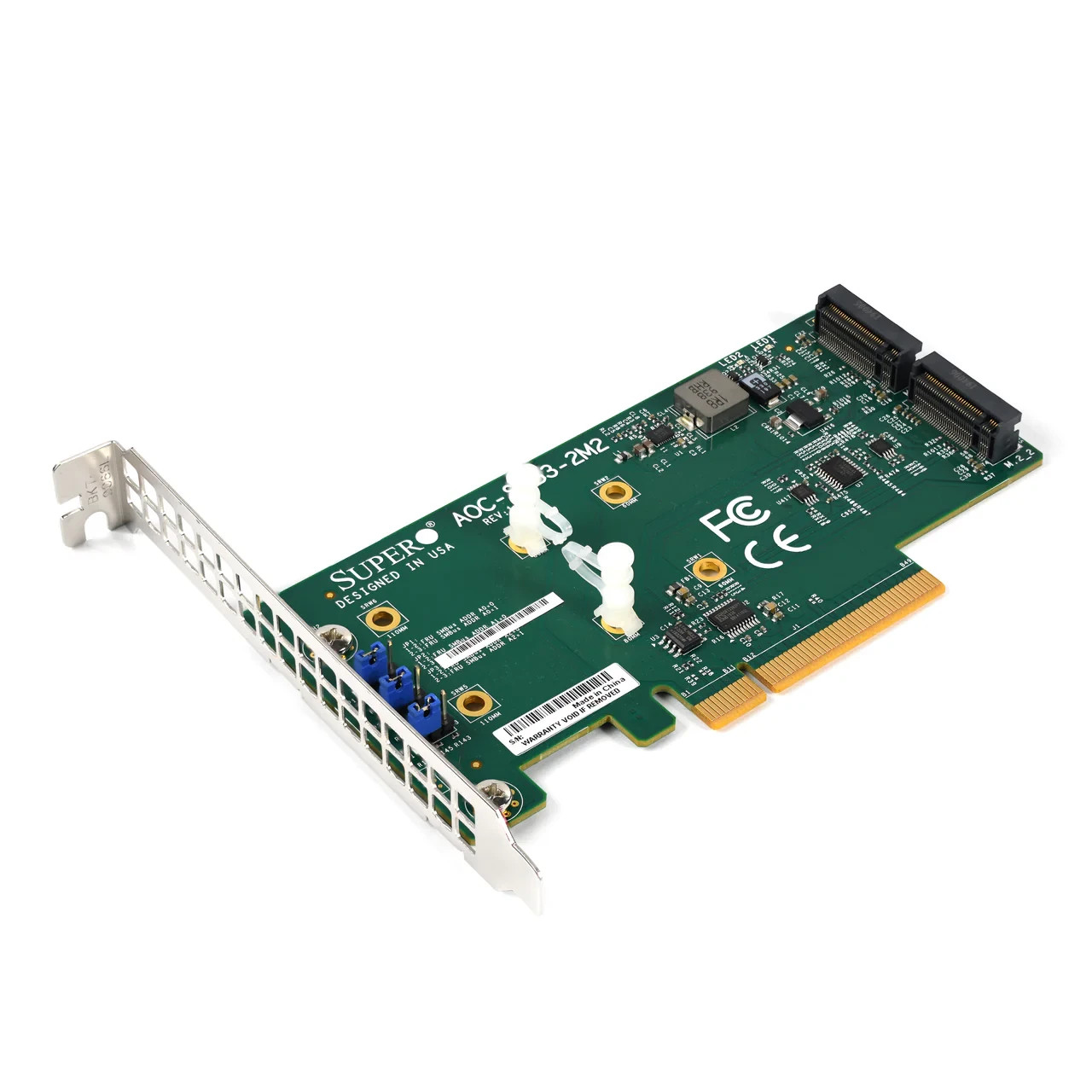 U82827 Supermicro AOCSLG32M2 Dual M2 NVMe PCIe 30 x8 AddOn Card G1N