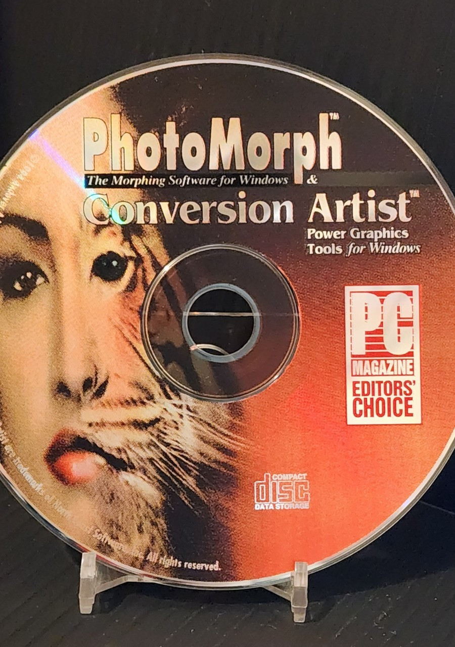 PhotoMorph Conversion Artist Morphing -Vintage PC Software - DISC ONLY