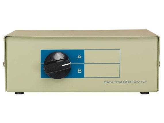 2-way DB9 Manual Data Switch Box, AB Male
