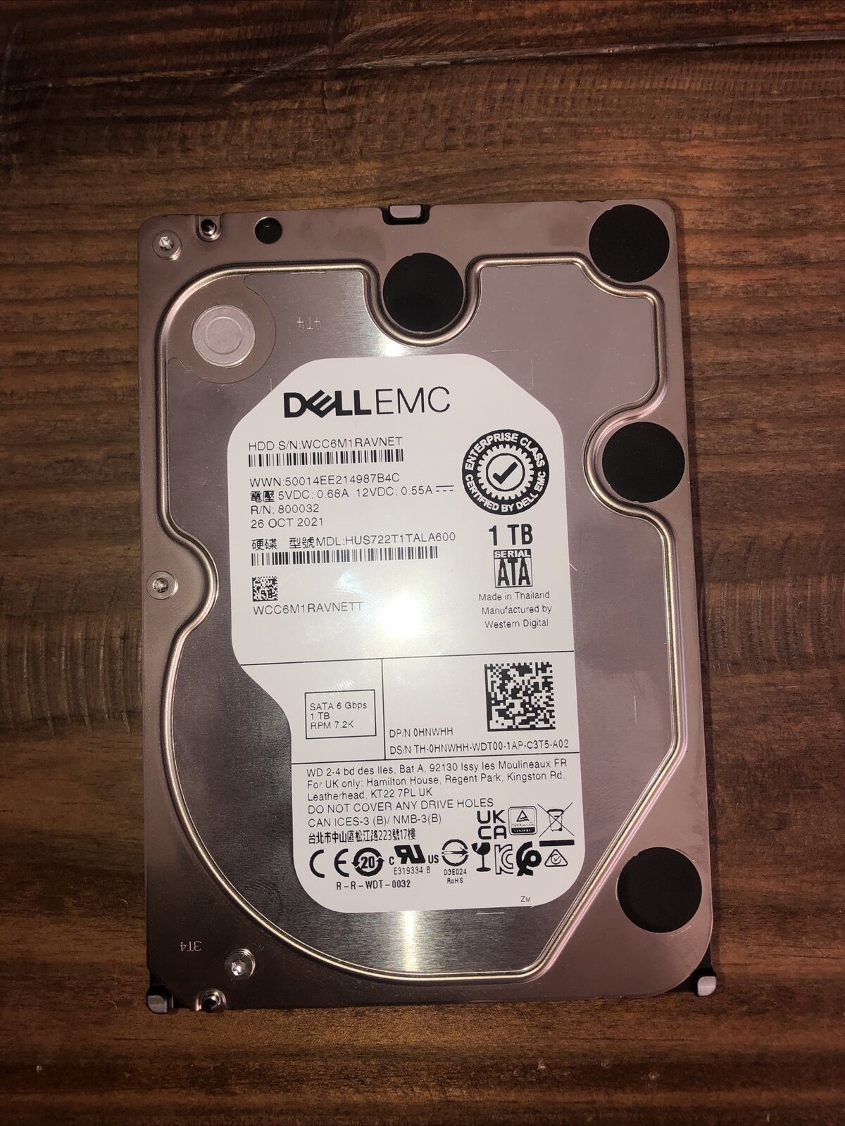 New Dell EMC 1 TB Hard Drives
