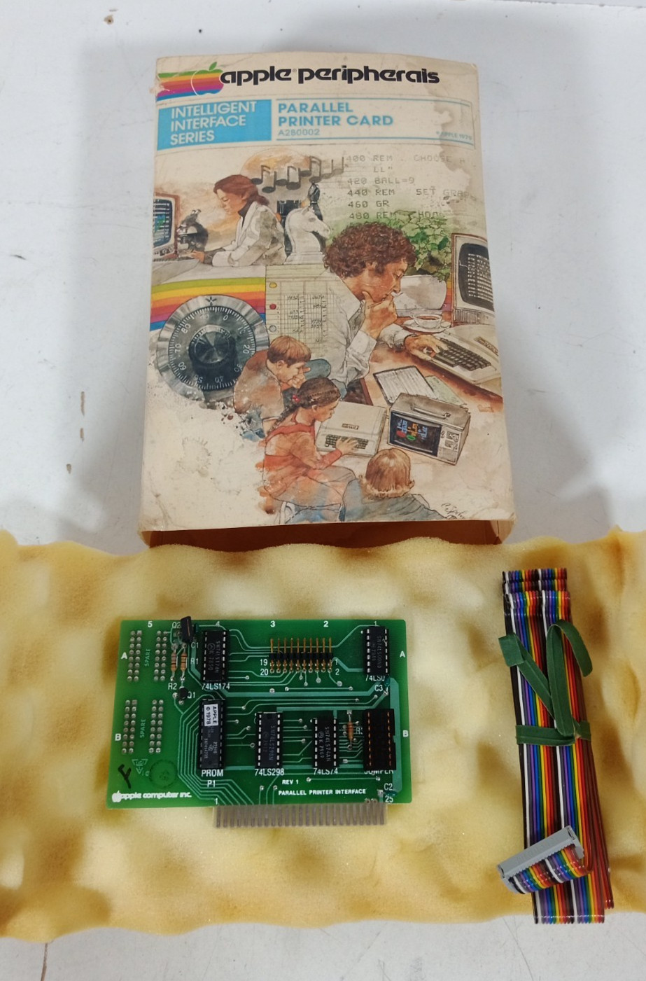 Vintage 1979 Apple Peripherals Parallel Printer Card A2B0002 Intelligent Series