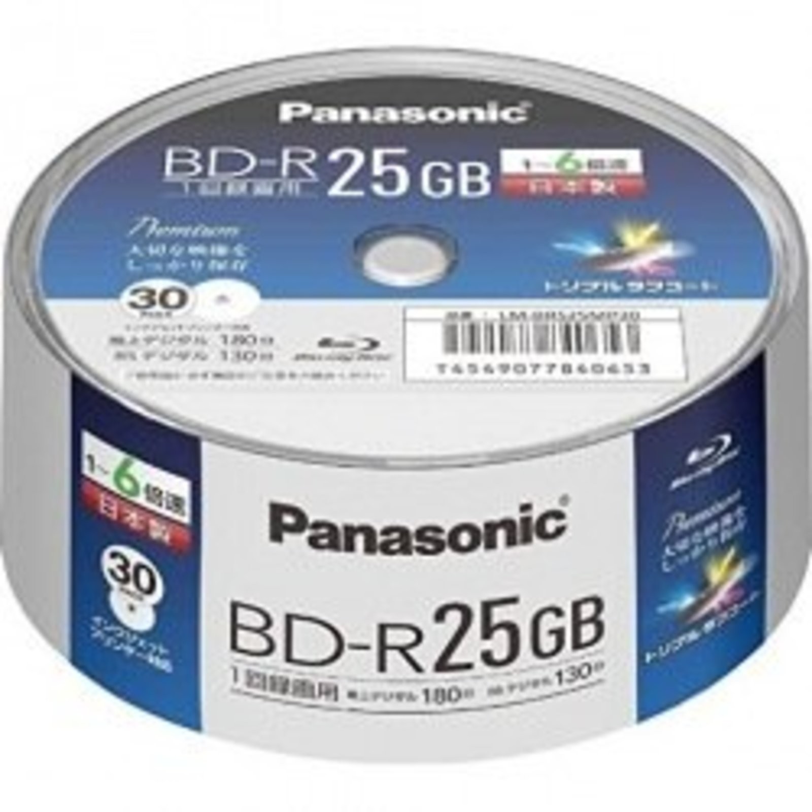 30pcs Panasonic Blu-ray BD-R 25GB 6X Speed Printable LM-BRS25MP30 F/S w/Track#