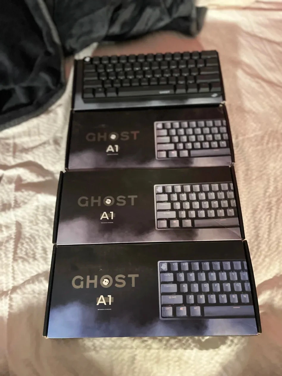 GHOST A1 Mechanical Keyboard Cherry MX Red and cherry