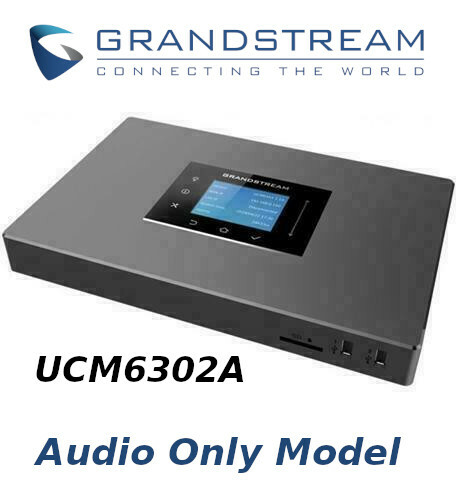 Grandstream UCM6302A IP PBX 2 FXO 2 FXS Appliance 500 Users AUDIO ONLY