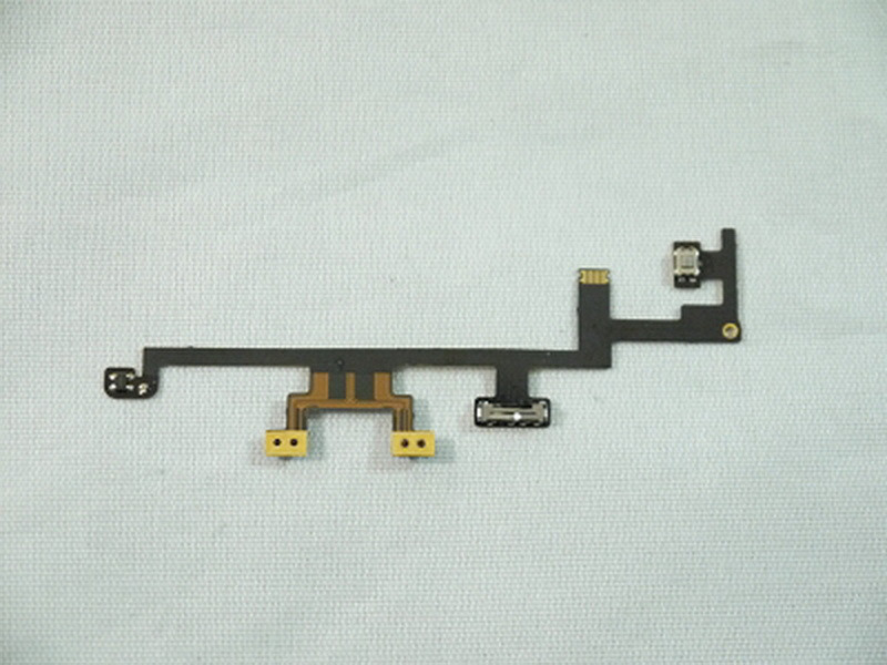 NEW Power Button Volume Switch Control Flex Cable 821-1256-06 For iPad 3