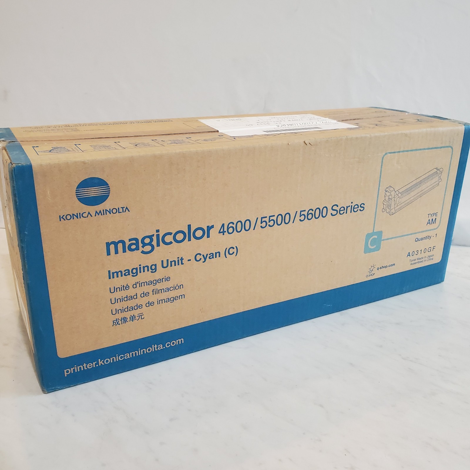 Genuine Konica Minolta A0310GF Cyan Imaging Unit Magicolor 4600/5500/5600 Series