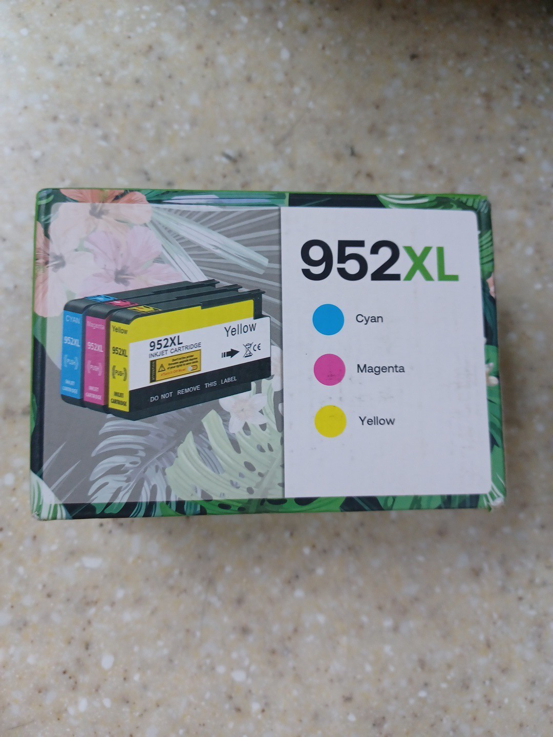 Inkjet Cartridge. 952XL. Cyan, Magenta, Yellow. New. Exp. 7 ,2026