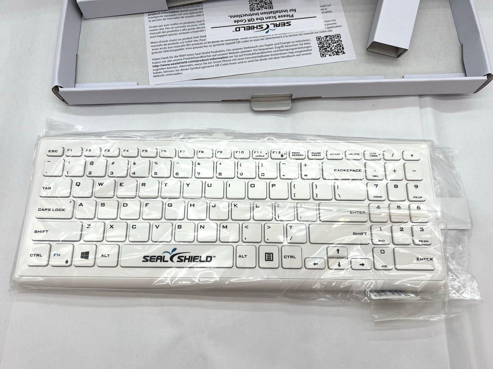 Used Seal Shield Cleanwipe™ Pro Waterproof Keyboard (NO Cable)