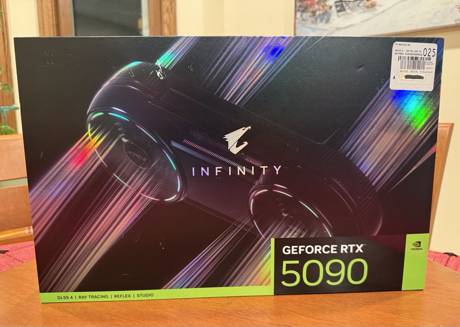 GIGABYTE AORUS GeForce RTX 5090 INFINITY 32GB GDDR7 GPU NEW FACTORY SEALED