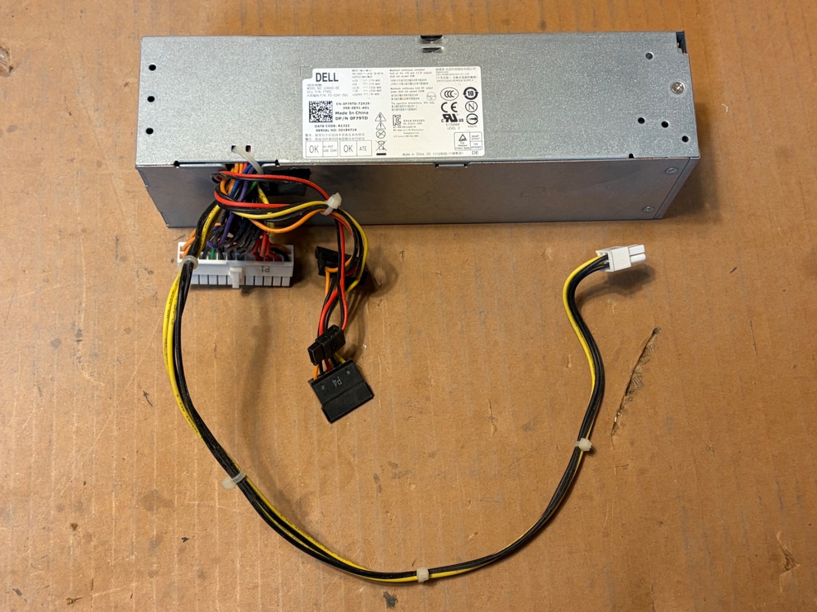 For Dell OptiPlex 240W L240AS-00 Power Supply  0F79TD F79TD